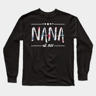 Nana Est 2022, floral Print Long Sleeve T-Shirt